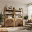 Meuble télé moderne avec rangement, brun caramel-129024971