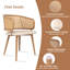 43cm H Low Back Armchair in Brown