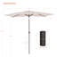 Dorelia 120'' x 78'' Rectangular Tilt Market Umbrella-1064971991