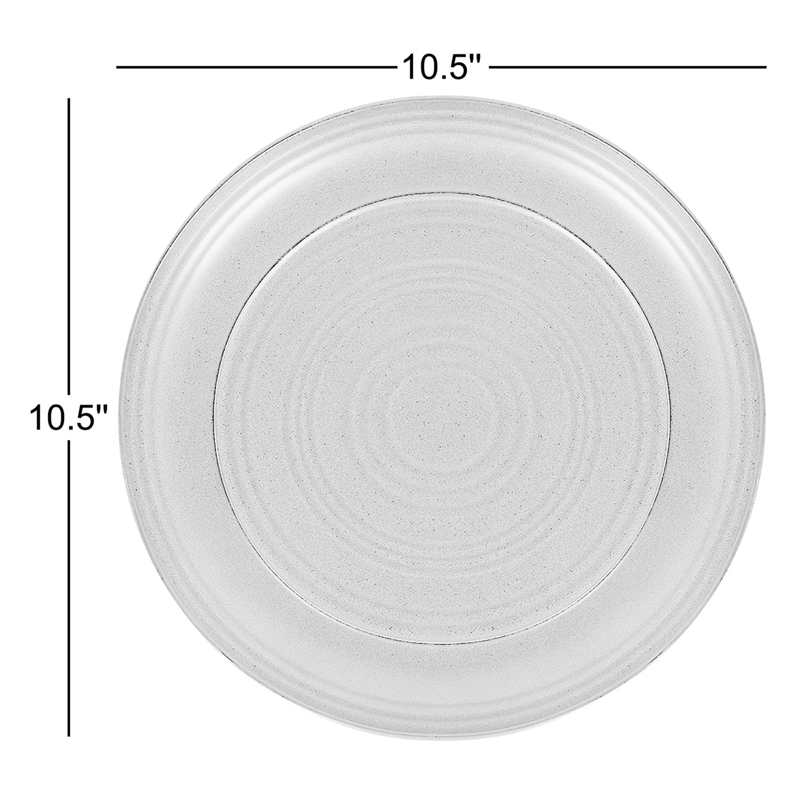 Elio 11" Dinner Plate, Black