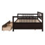 Lit de jour Lit en bois avec deux tiroirs, structure en pin durable et conception multifonctionnelle pour les petits espaces-2015448358-2015448345