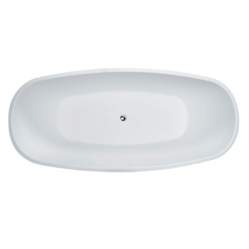 Baignoire de trempage autoportante de 66 po x 32 po Lunar