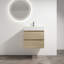 Meuble-lavabo mural avec lavabo en résine-316823234