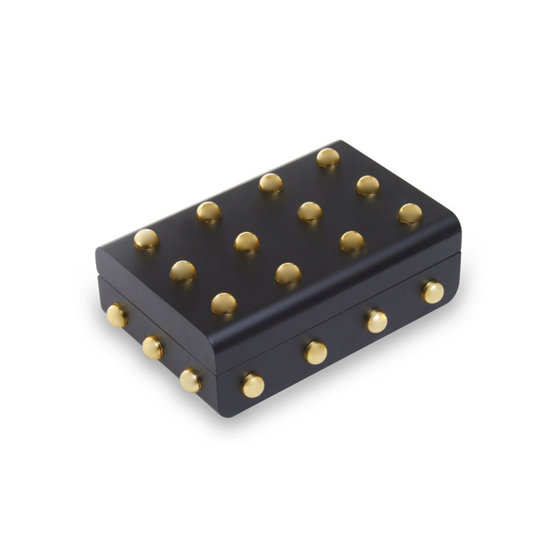 Laureen Accessory Box +, Black/Gold