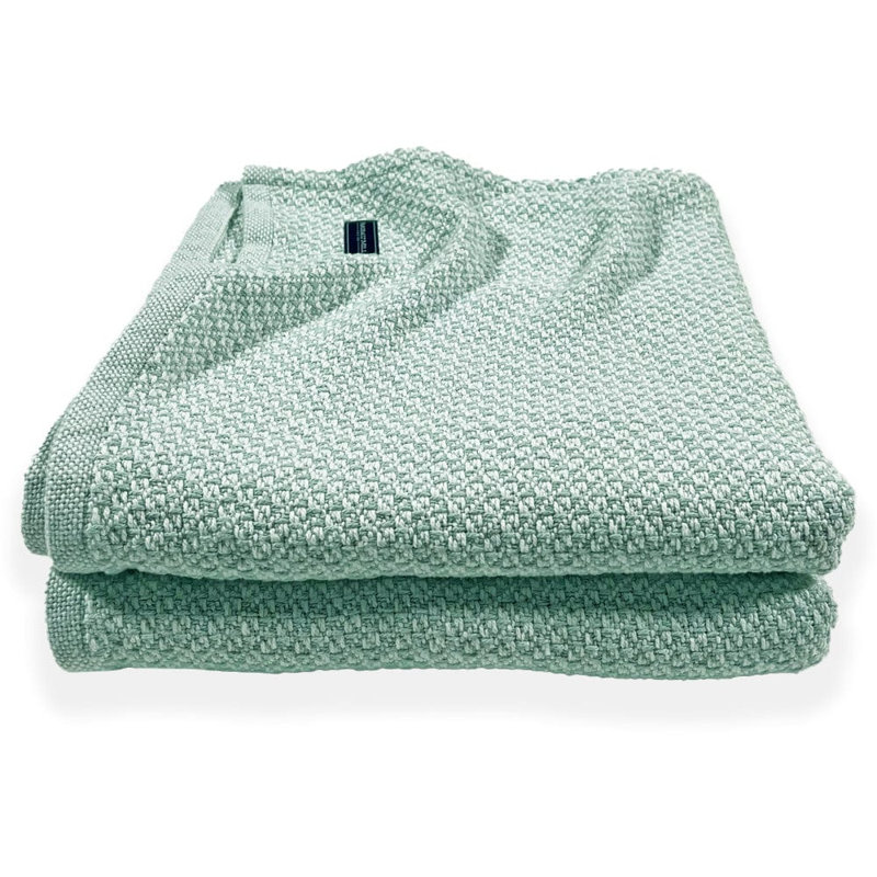 Cotton Blanket, 72" x 96", Green
