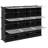 vidaXL Storage Cube Organizer Black Polypropylene 9 cubes Modular