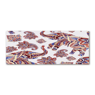 Elephants Ornaments - Wrapped Canvas Print
