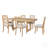 7 Piece Extendable Dining Table Set With Farmhouse Style