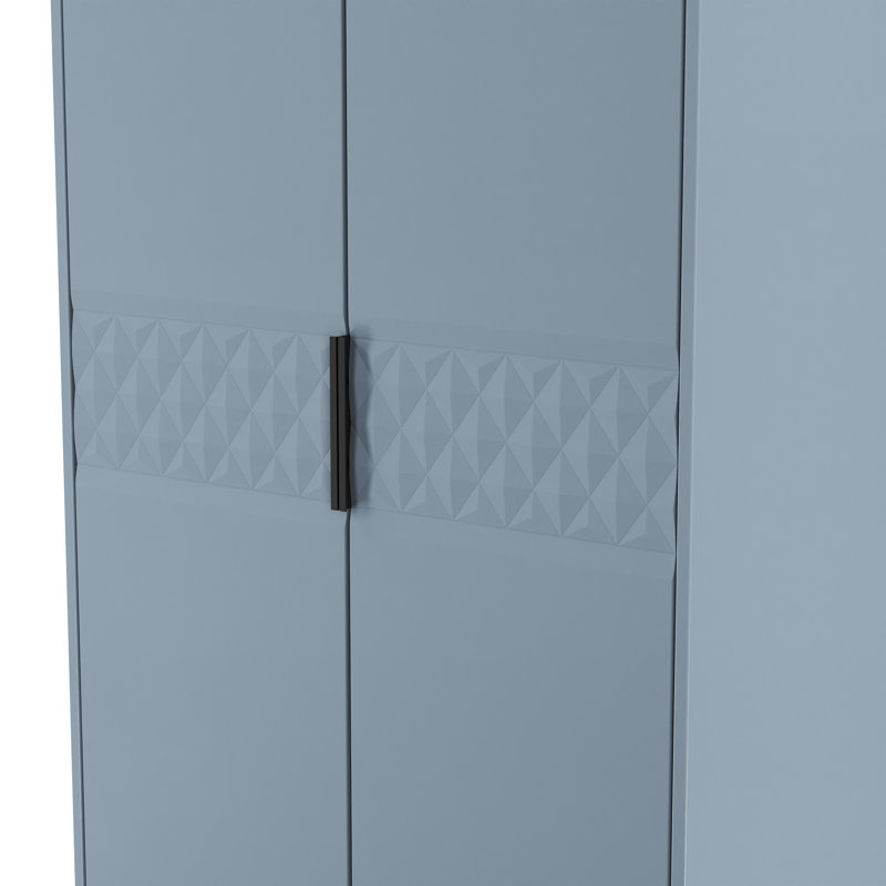 Bethanne 2 Drawer Double Wardrobe, Grey