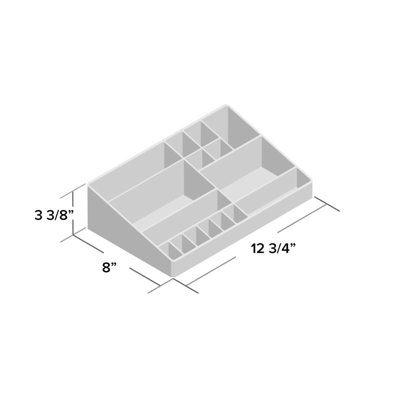 Acrylic 15 Compartment Makeup Organizer