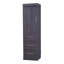 Lit pliant gris avec garde-robe et tiroirs-1114347464
