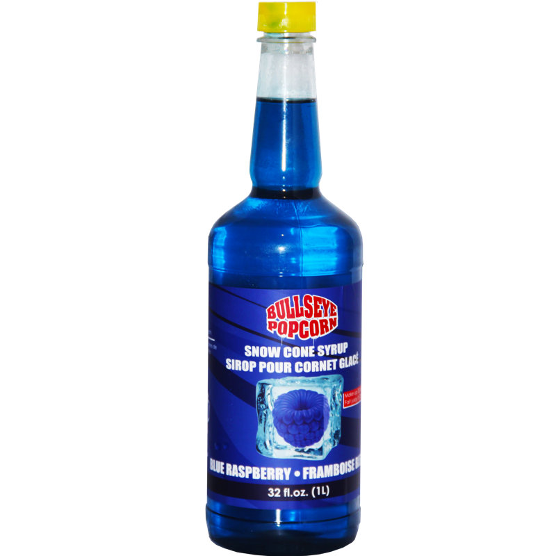 Bullseye Popcorn Snow Cone sirop 1l - framboise bleue