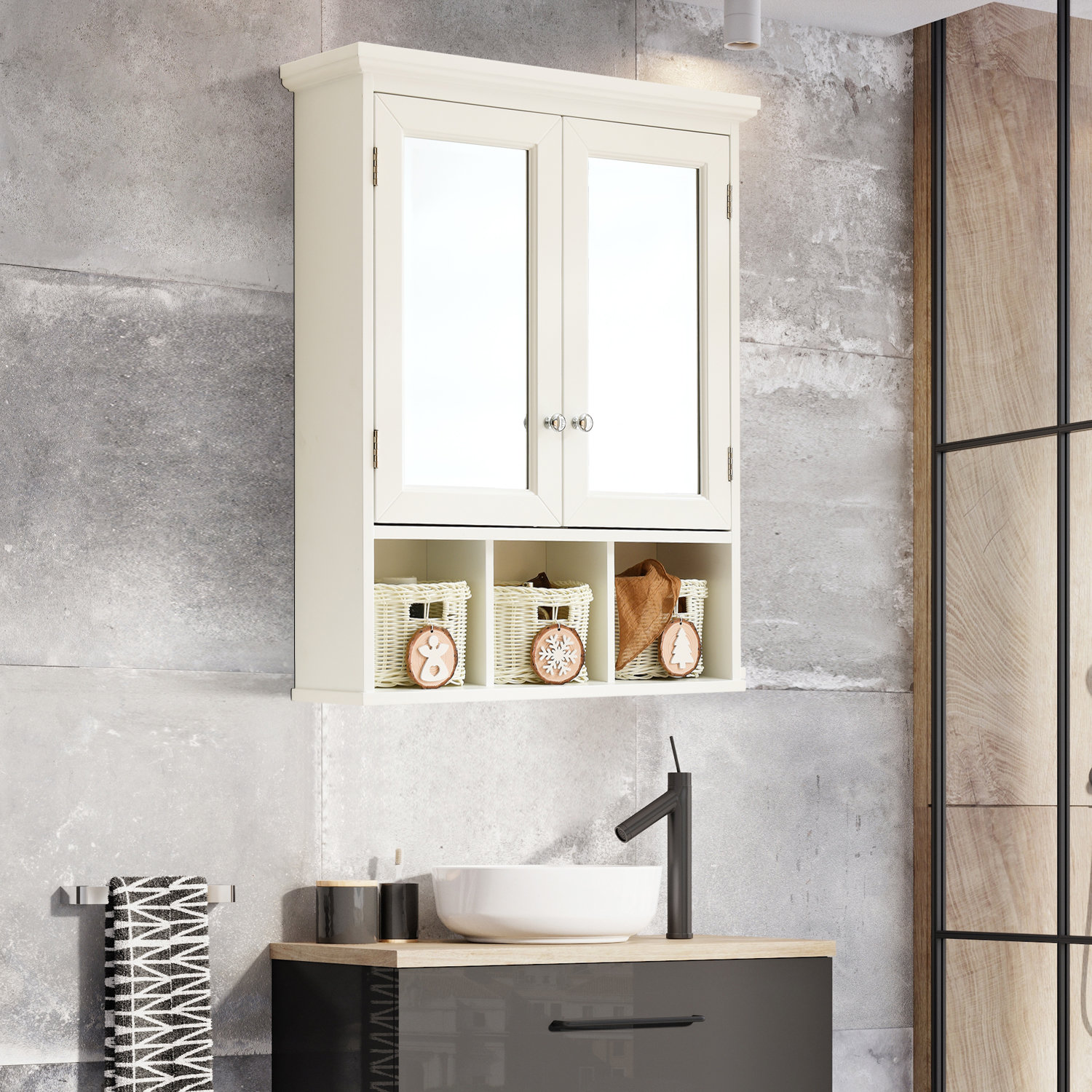 Latitude Run® Rass Wall Bathroom Cabinet | Wayfair