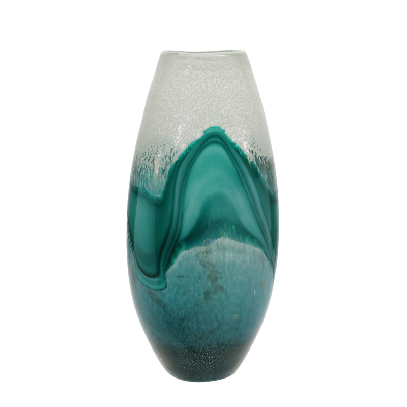 Vase en verre artisanal
