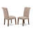 Mahogany Finish Rectangular Solid Wood Top With Butterfly Leaf Dining Table Set-300985329