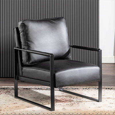 Ramaz Faux Leather Armchair