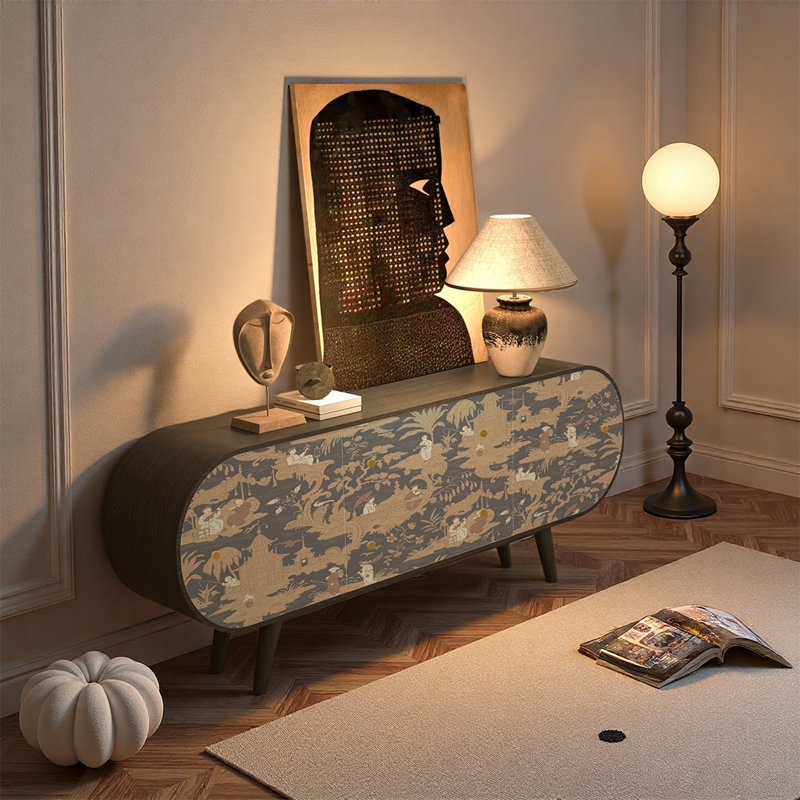Solid Pine Storage Sideboard Cabinet
