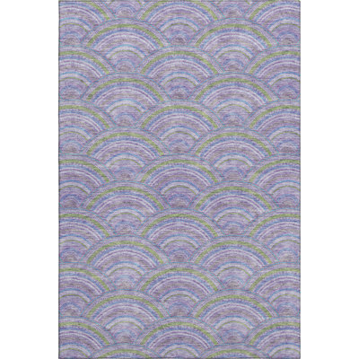 Premium Machine Washable Prisco Lavender Rug