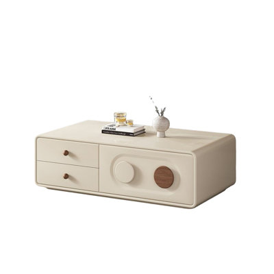 French-style rectangular storage coffee table