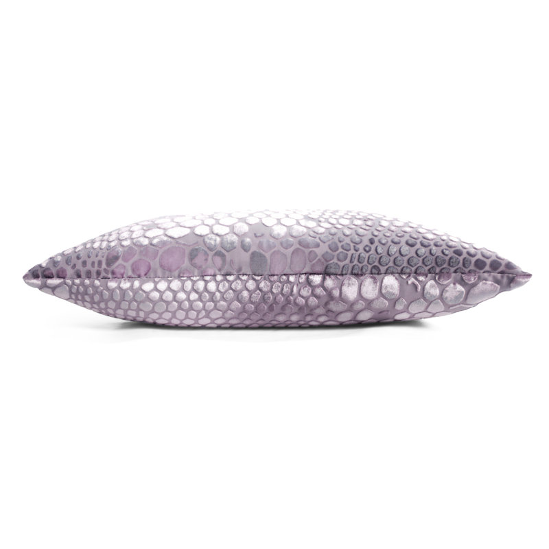 Lumbar Velvet Pillow Cover & Insert, 14"H x 20"W, Thistle