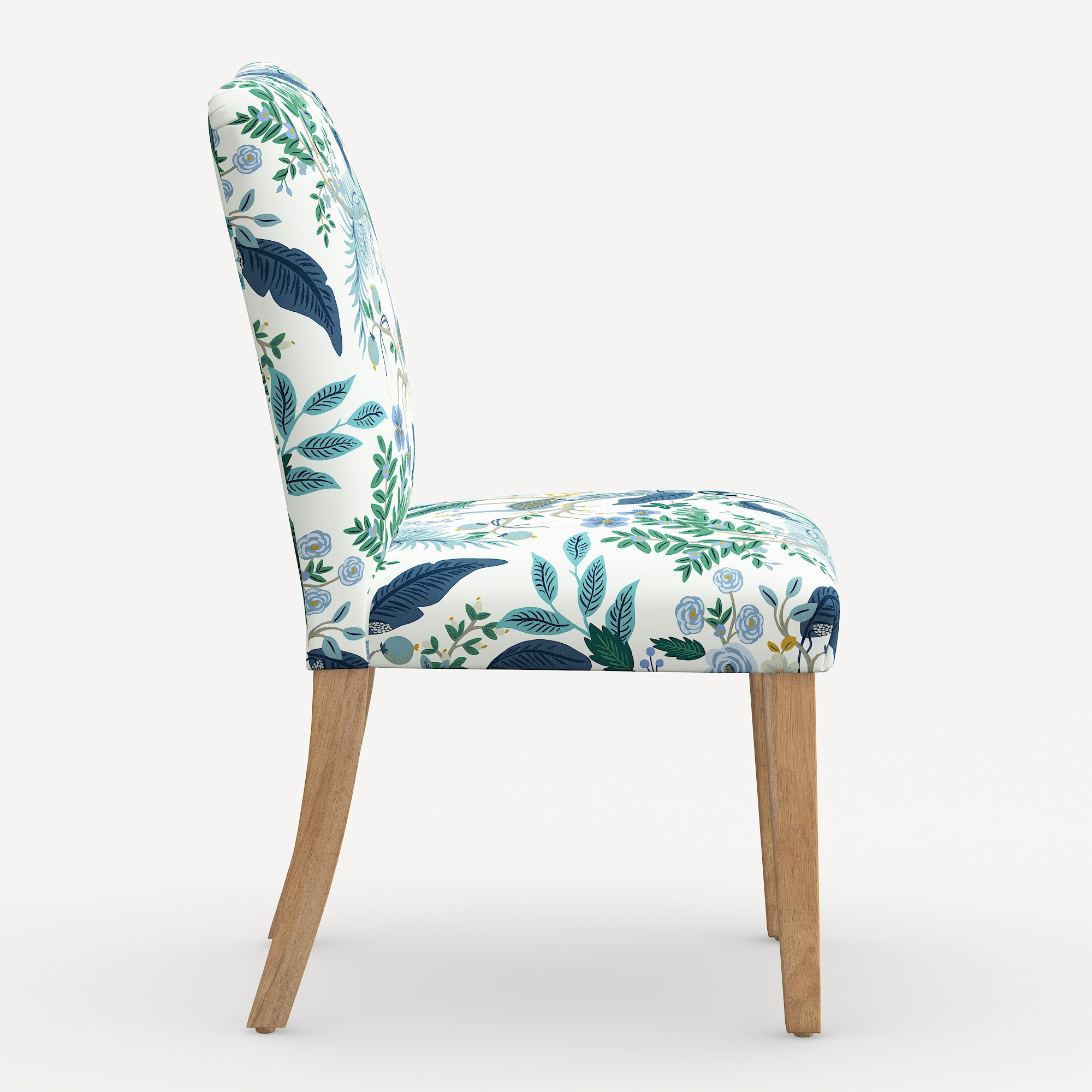 Rifle Paper Co. x Cloth & Company Lorraine Dining Chair, Blue Peacock