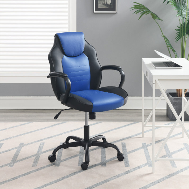 Loveah Gaming Chair, Black/Blue