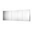 Armoire à pharmacie encastrée ou murale en aluminium de 104 po L x 36 po H avec étagères en verre ajustables-2102521554