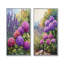 Hortensias et jardin de lavande I - impressions sur toile florales 2 panneaux-1473422823-1473422816