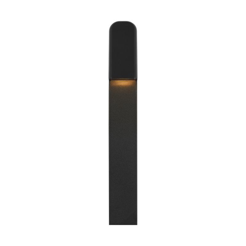 Froler LED Outdoor Sconce, 17" H x 2.4" W x 2.6" D, Black, Black