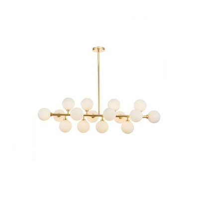 16 - Light Sputnik Modern Linear Chandelier