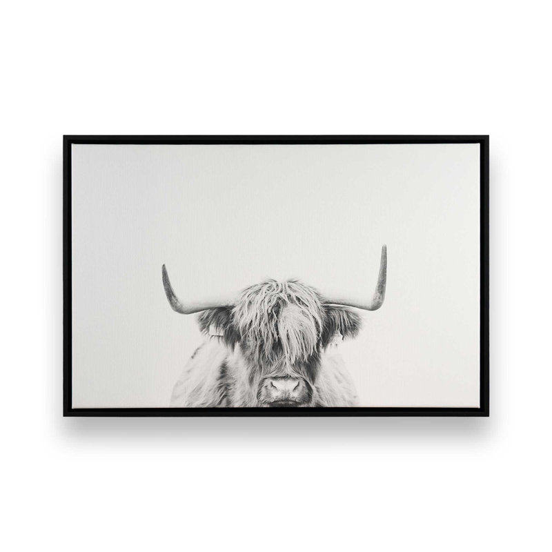 Imprimé Highland Pride, H 24,75 po x l 36,75 po x P 1,75 po, Cadre flottant noir satiné