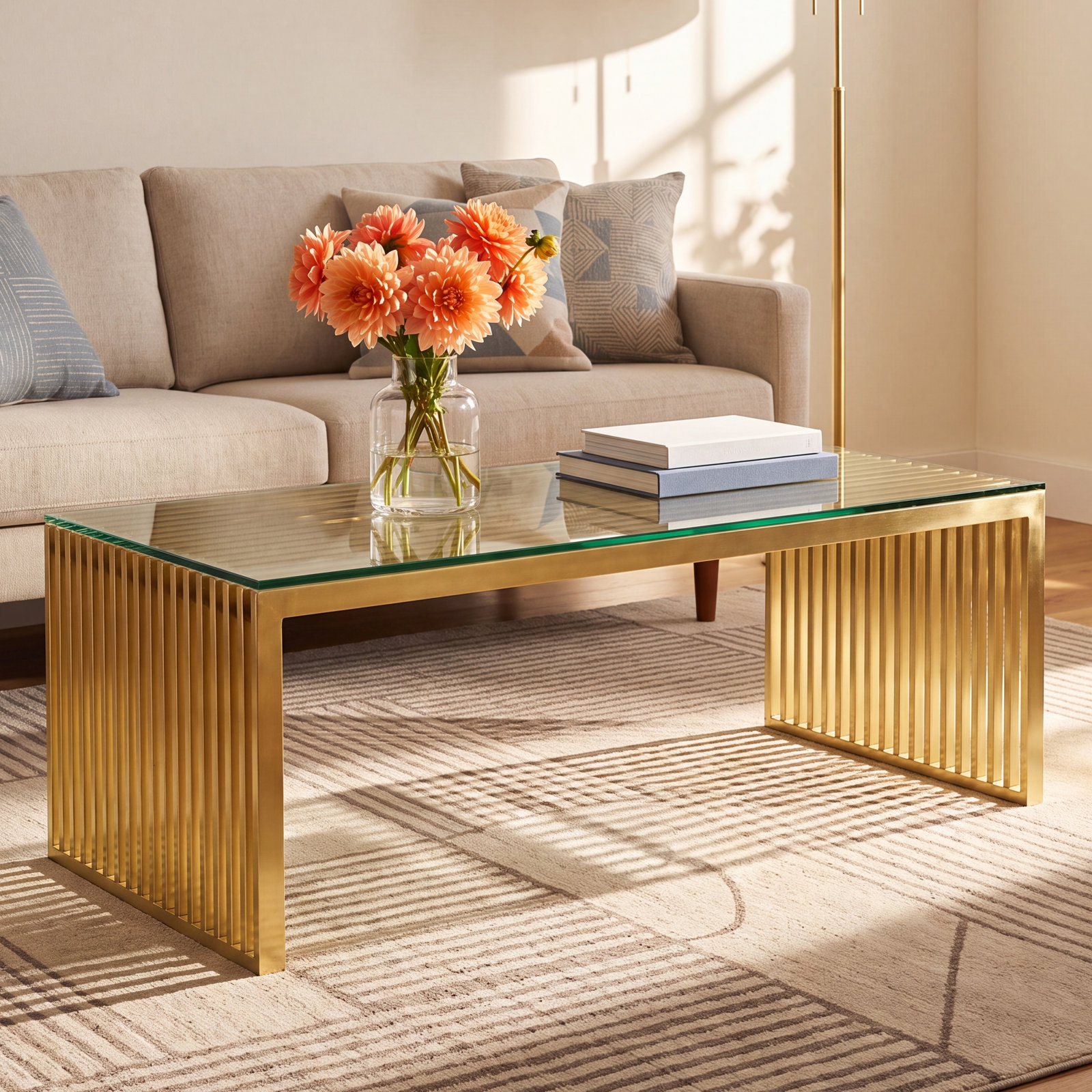 Jules Coffee Table, Gold