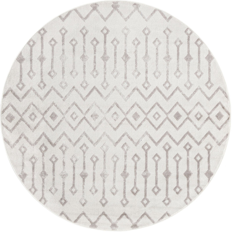 Moroccan Indoor Rug, Round 5'3"