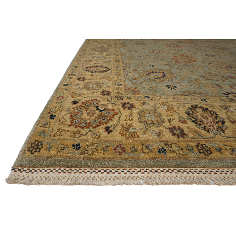 Sovereign Hand Knotted Wool Area Rug, Rectangle 6' x 9'