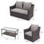 Chaise longue en rotin avec coussins 4 pièces Kameria-288116757-395649650