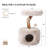 Artisan Natural Wood Branch Cat Tree with Faux Fox Fur & Large Condo for Large Cats, 29" H