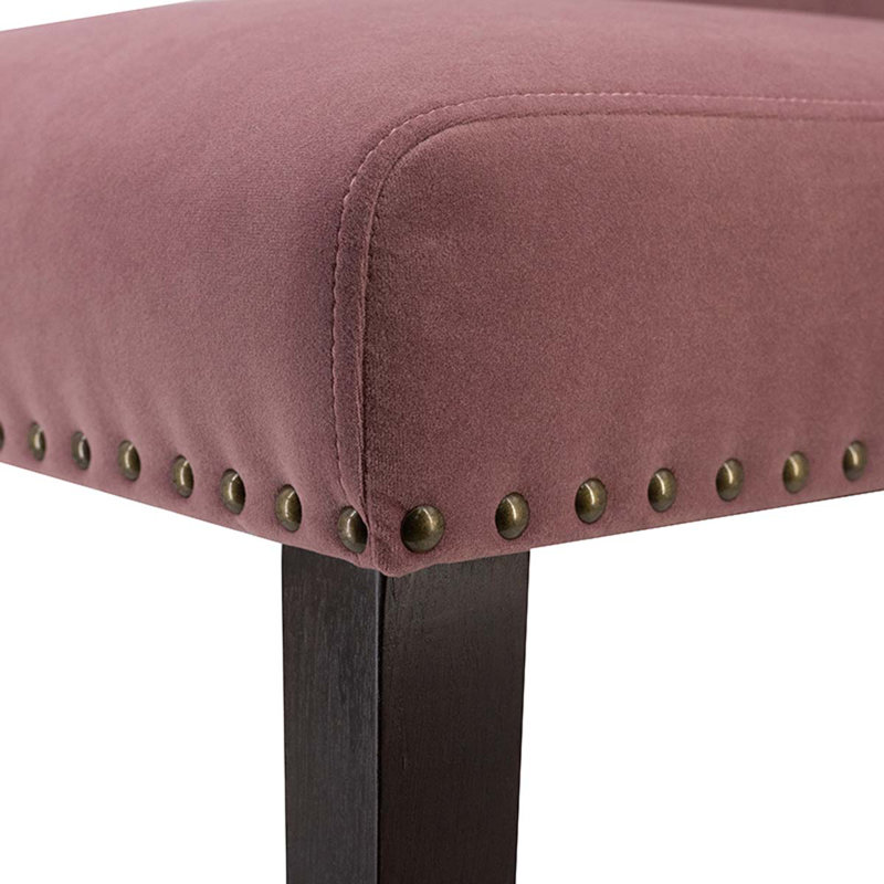 Chaise parsons rembourrée en tissu Buntingford, Vieux rose