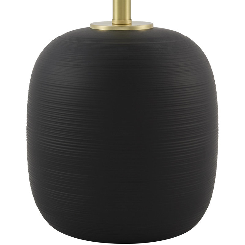 Lampe de table Caliah, Noir