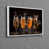 White Floater Framed