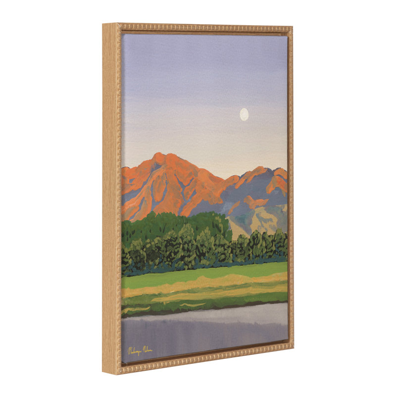 Moonrise Over Nebo by Mackenzie Nelson Framed Canvas Wall Art Print