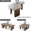 Ensemble de 2 tables basses kaki de style moderne du milieu du siècle, combinables, idéales pour le salon. Structure renforcée, bords arrondis, style gigogne unique, finition laquée à la main, montage facile.-925652935