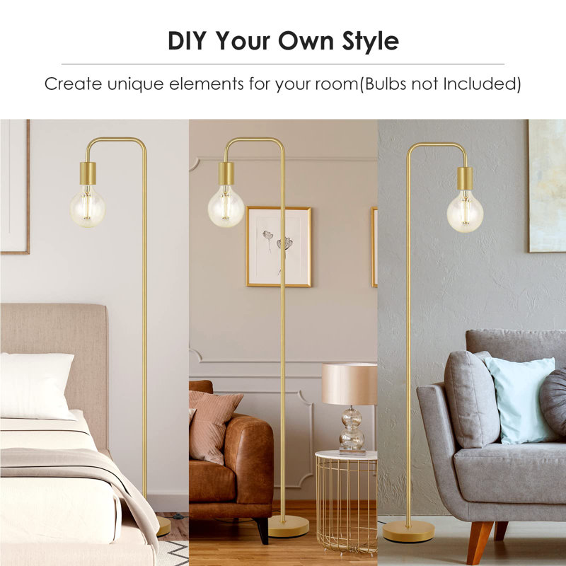 Aurthur 62.99'' Black Traditional Floor Lamp