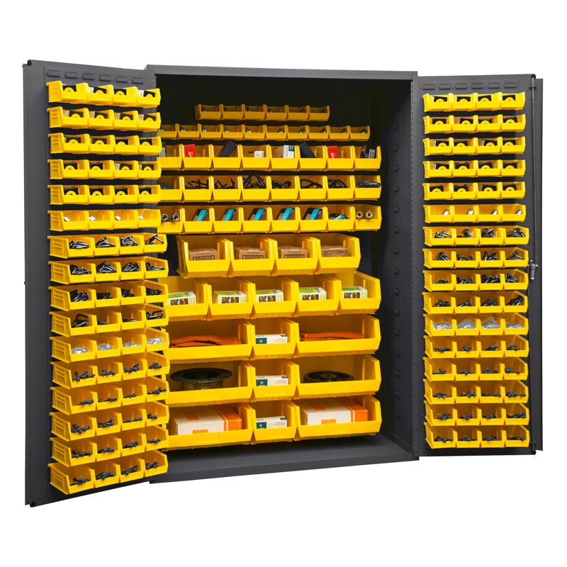 Pluto Single Storage Cabinet ( 72'' H x 48.13'' W x 24.25'' D), Yellow