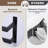 2-Tier Stainless Steel Wall Mounted Square Towel Rack With Concealed Mounting Hardware Staggered Two Rod Towel Rack-111715626-111715629