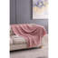 Jeté 50x60 "en coton rose avec pampilles, paquet de 2