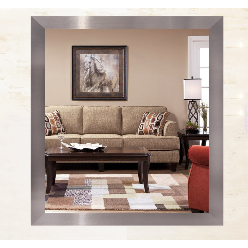 Tieger Mirror, Brushed Nickel, 18" H x 18" W