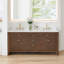 Meuble-lavabo double Lala de 72 po avec comptoir en pierre reconstituée blanche grainée, sans miroir-1929803136