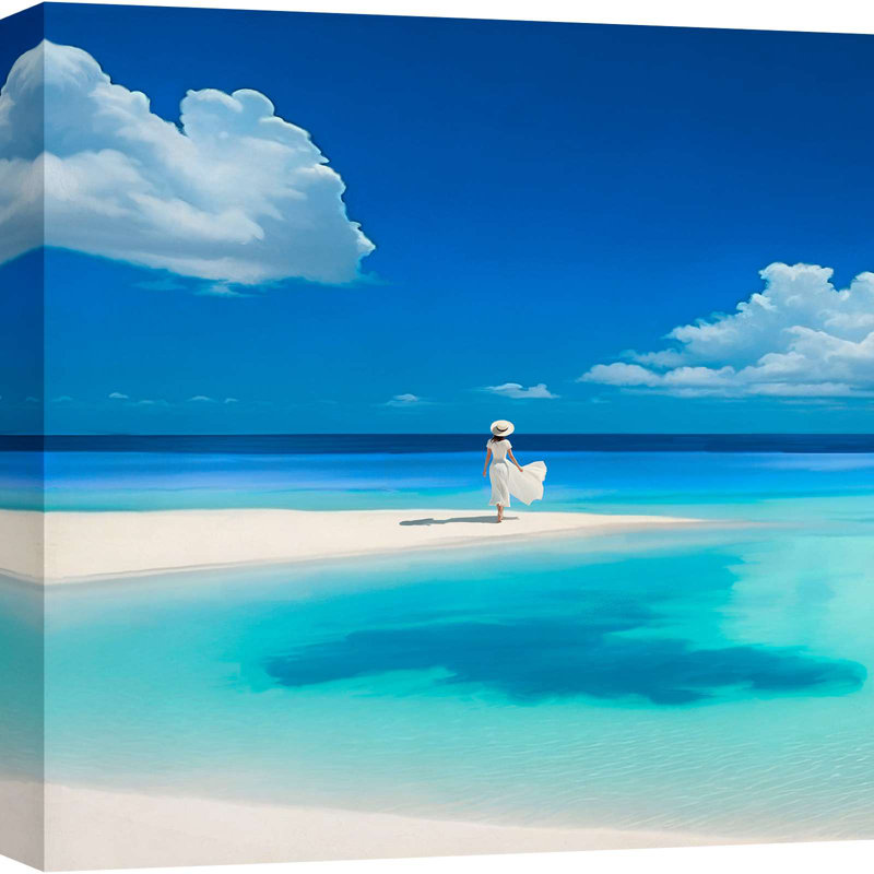 Tropical Landscape: Serenity Cove I by Dario Marzi - Wrapped Canvas Print, 50cm H x 50cm W