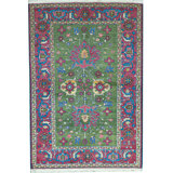 Hand-Knotted High-Quality Purple Area Rug