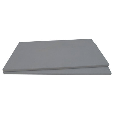 Bordure de piscine 13 po x 24 po x 0,79 po en porcelaine mat aspect pierre (4,33 pieds carrés / unité, 2 pièces)